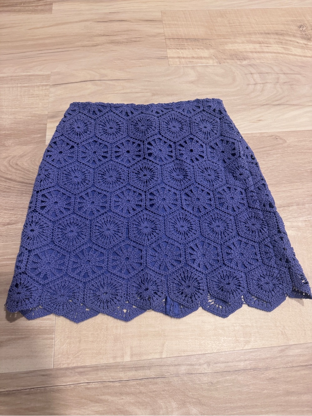 Samsoe Samsoe Crochet A-Line Mini Skirt in Purple